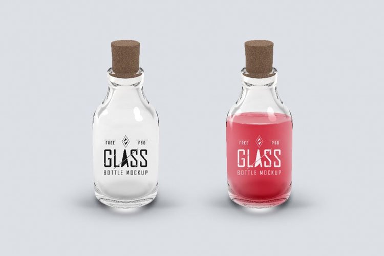 Free-Glass-Bottle-with-Cork-Mockup