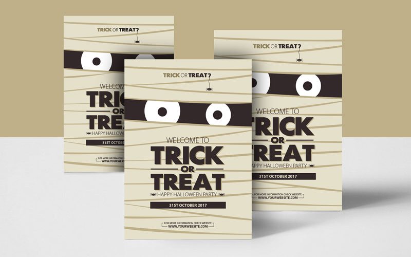 Free-Halloween-Trick-or-Treat-Party-Flyer-Design-Template
