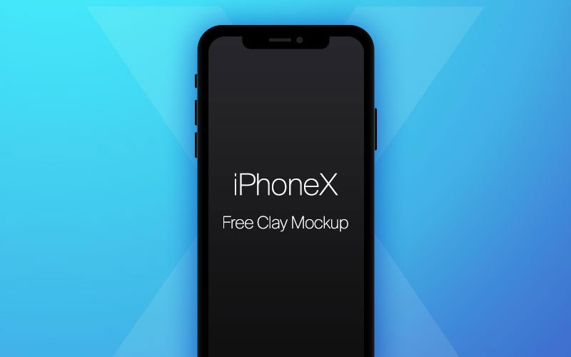 Free-iPhone-x-Mockup-Clay-Black