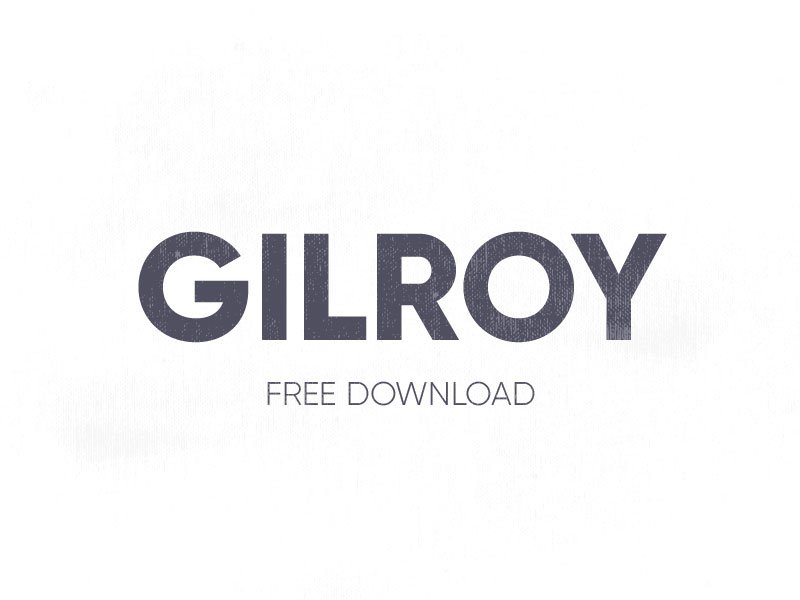 Gilroy-Font---Free-Download