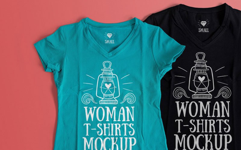 Set-of-Women-T-Shirt-Mockups