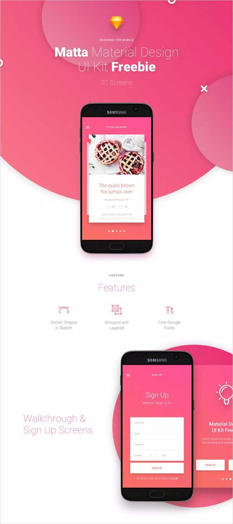 Matta-Mobile-UI-Kit-Free-Version