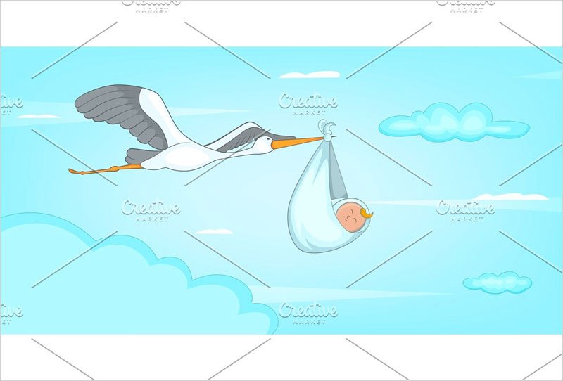 Baby-born-stork-horizontal-banner