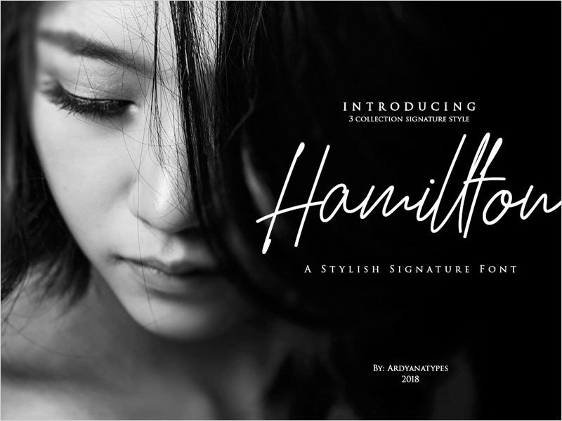 Free-Hamillton-Signature-Font