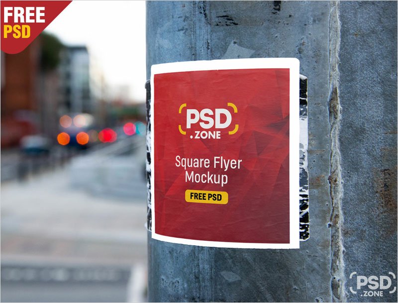 Square-Flyer-on-Wall-Mockup-PSD