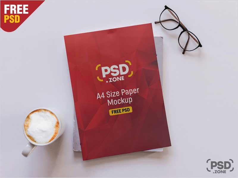 PSD-A4-Size-Paper-Mockup