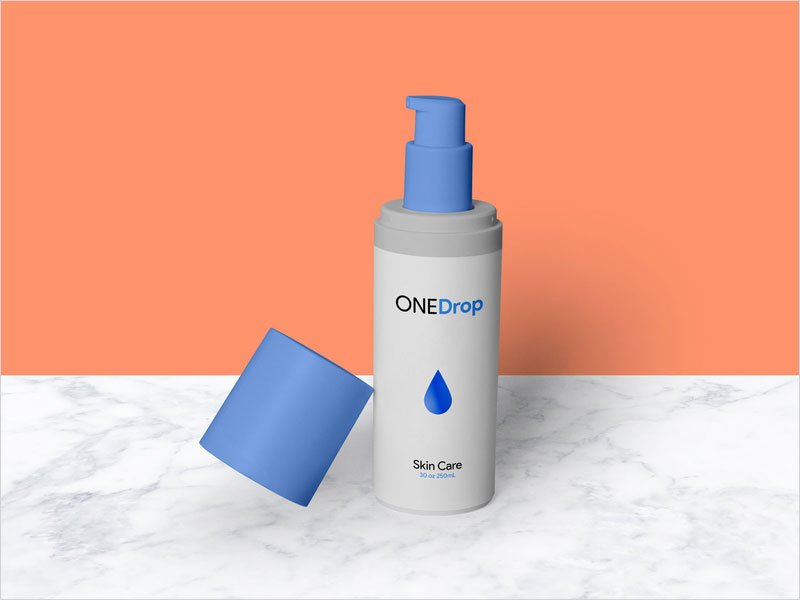 Free-Skin-Care-Cream-Opaque-Bottle-Mockup-PSD