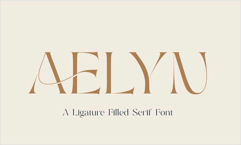 Aelyn---Ligature-Serif-Font