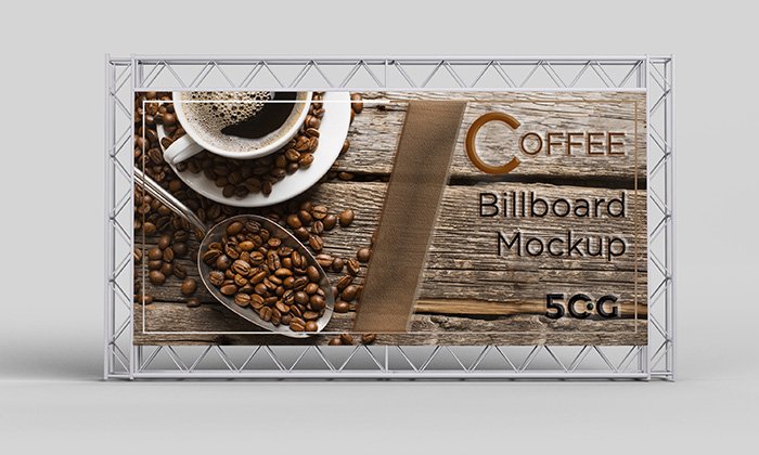 coffee billboard mockup