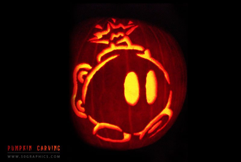 Bob-omb-Pumpkin-Carving