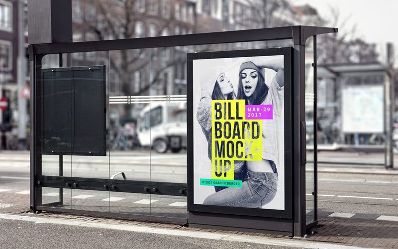 Bus-Stop-Billboard-Mockup