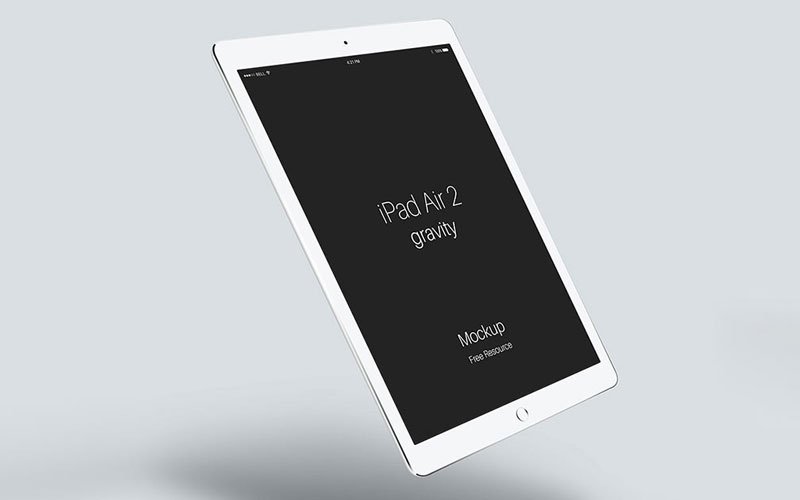 Free-Floating-iPad-Air-Mockup