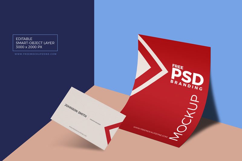 Free-PSD-Business-Card-&-Paper-Branding-Mockup