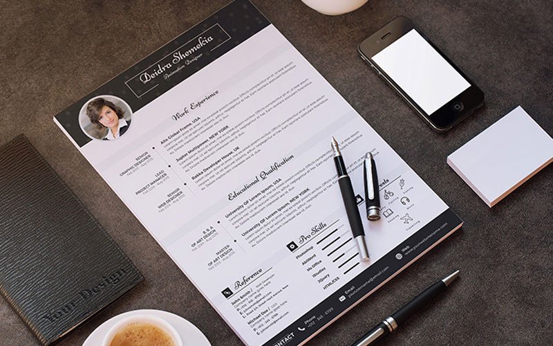 Free-Professional-Resume-(CV)-Design-Template-With-Cover-Letter