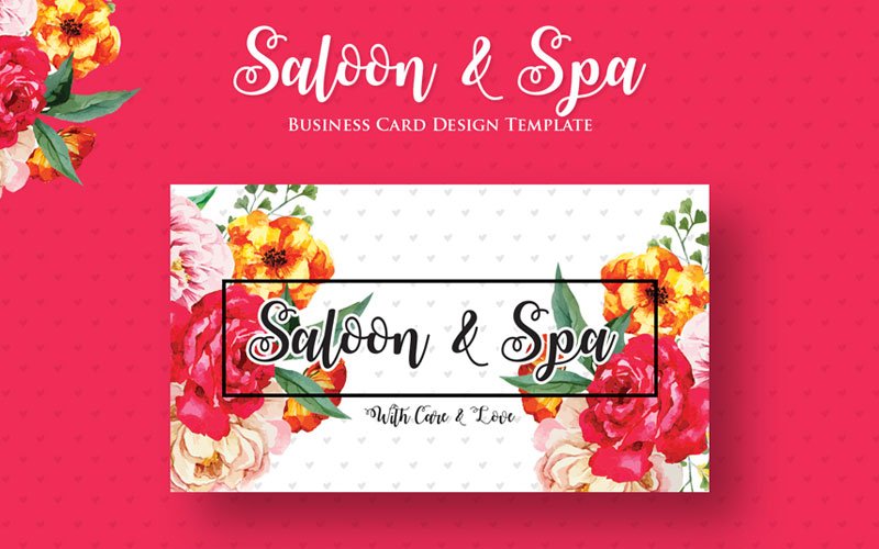 Free-Saloon-&-Spa-Business-Card-Design-Template