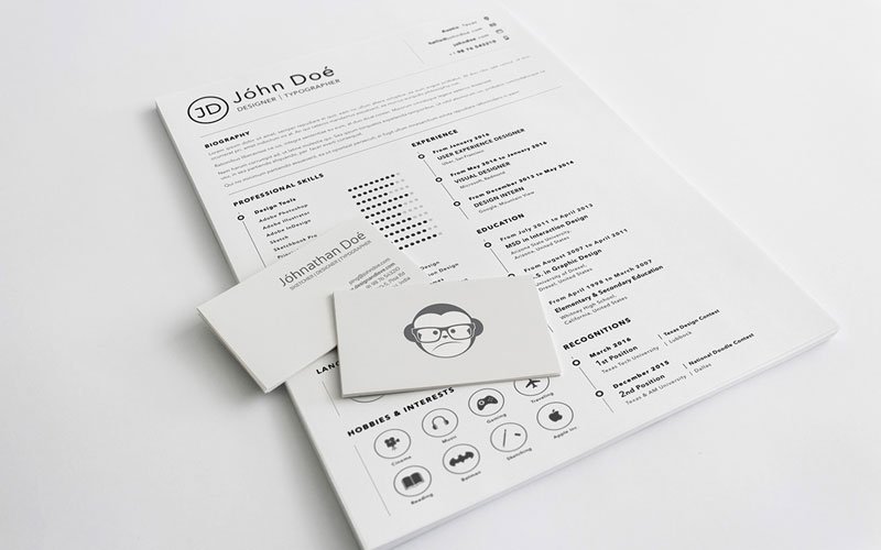 Free-Simple-Clean-Resume-(CV)-Design-Template-Sketch-File