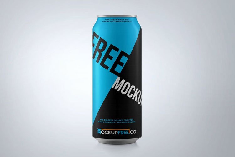 Free-Soda-Aluminium-Can-Mockup