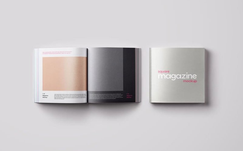 Free-Square-Magazine-Mockup