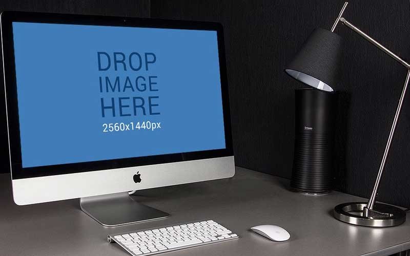Free-iMac-in-Dark-Style-Office-Mockup