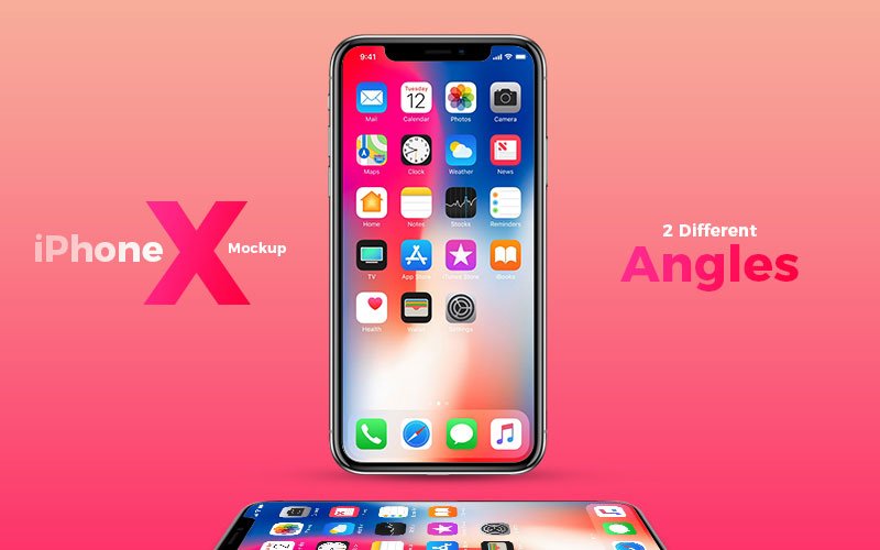 Free-iPhone-X-Mockup-With-2-Different-Angles