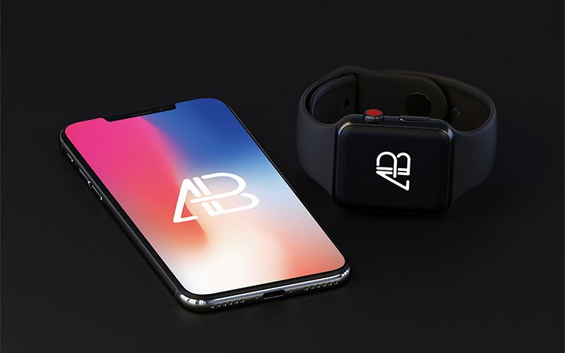 iPhone-X-And-Apple-Watch-Series-3-Mockup
