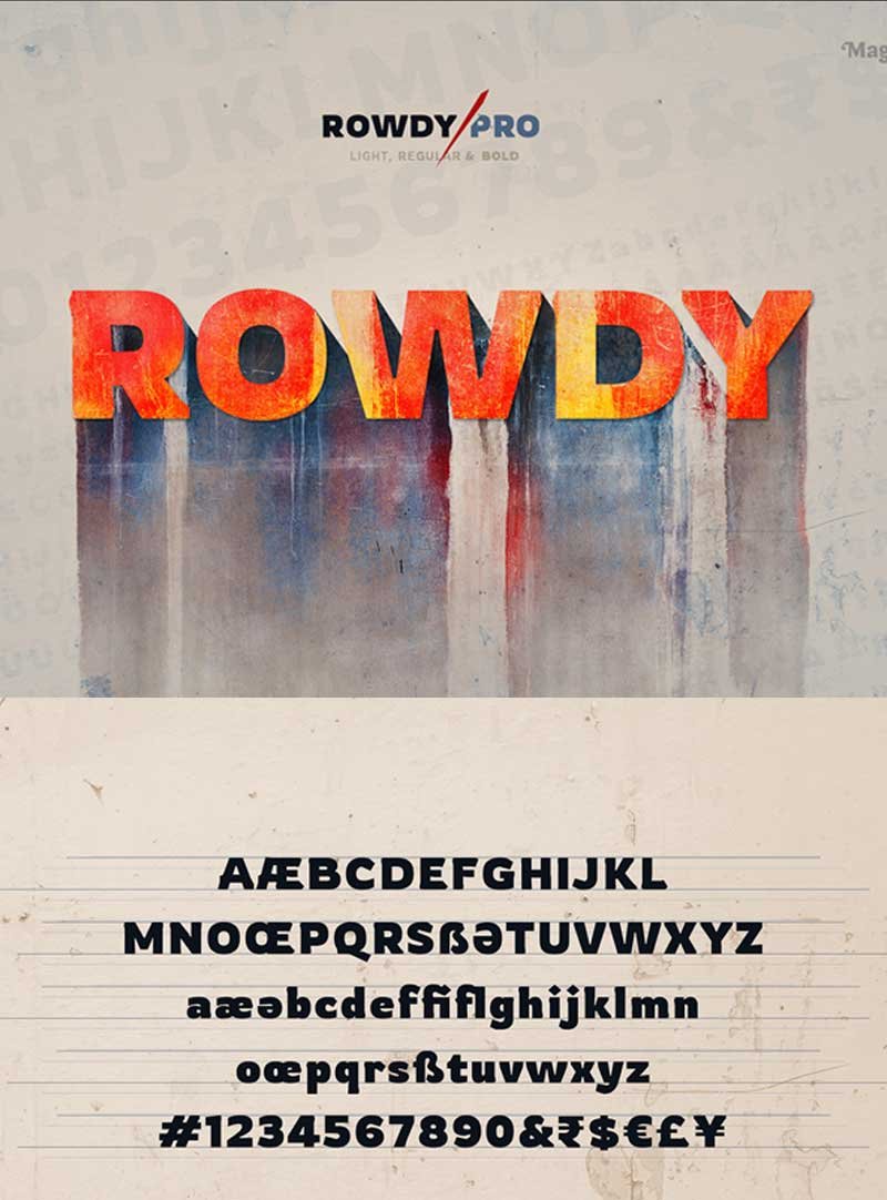 Rowdy-Pro-Free-Font