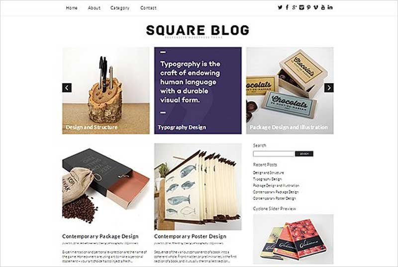 Square-Blog-Responsive-Theme