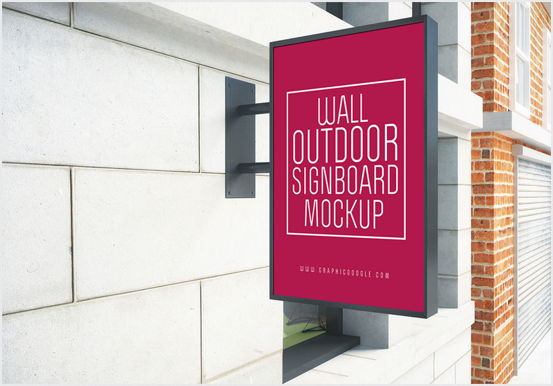 Free-Wall-Outdoor-Signboard-Mock-up