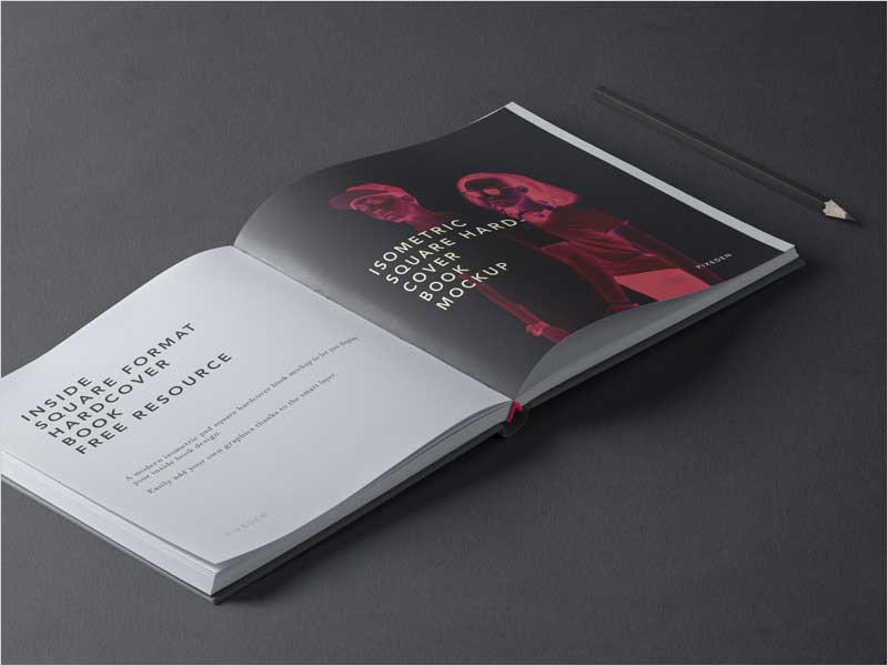 Free-Square-Psd-Hardcover-Book-Mockup