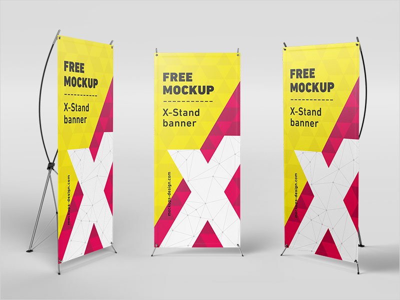 Free-mockup-of-X-Stand-Baner