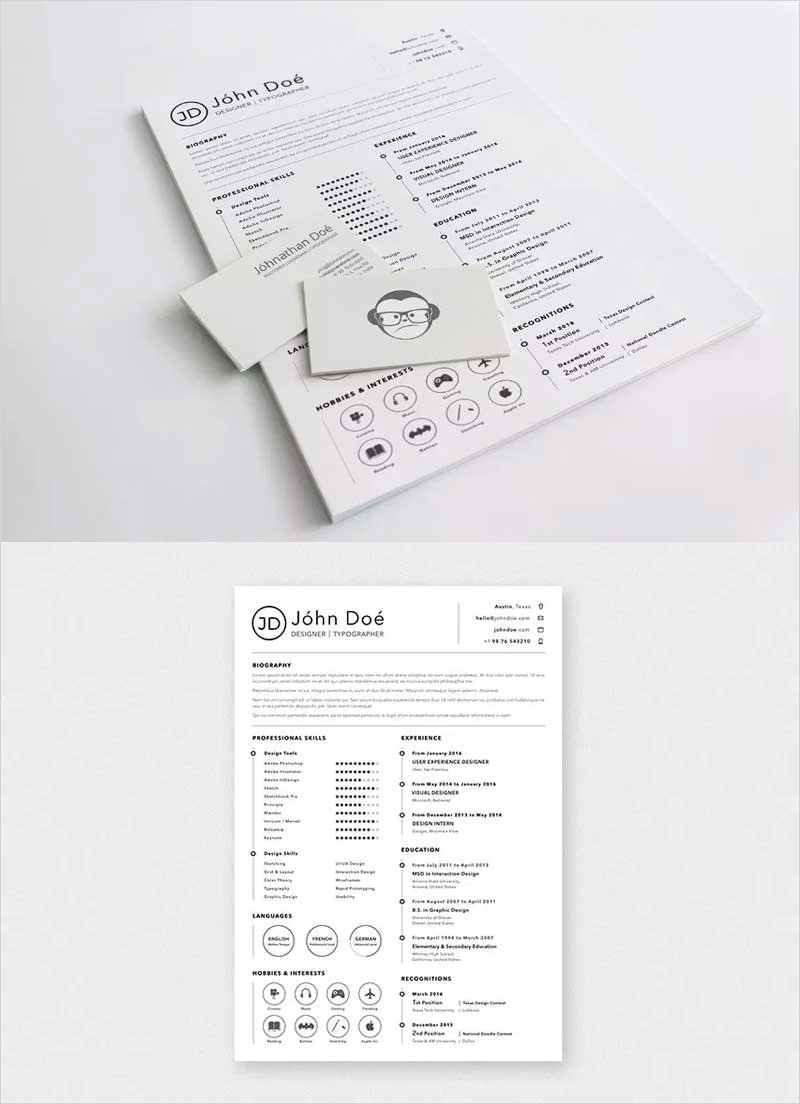 A4-Sketch-Resume-Template