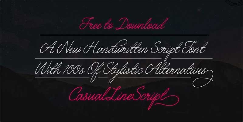 Casual-Script-Font