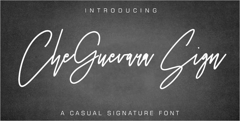 CheGuevara-Sign-Font