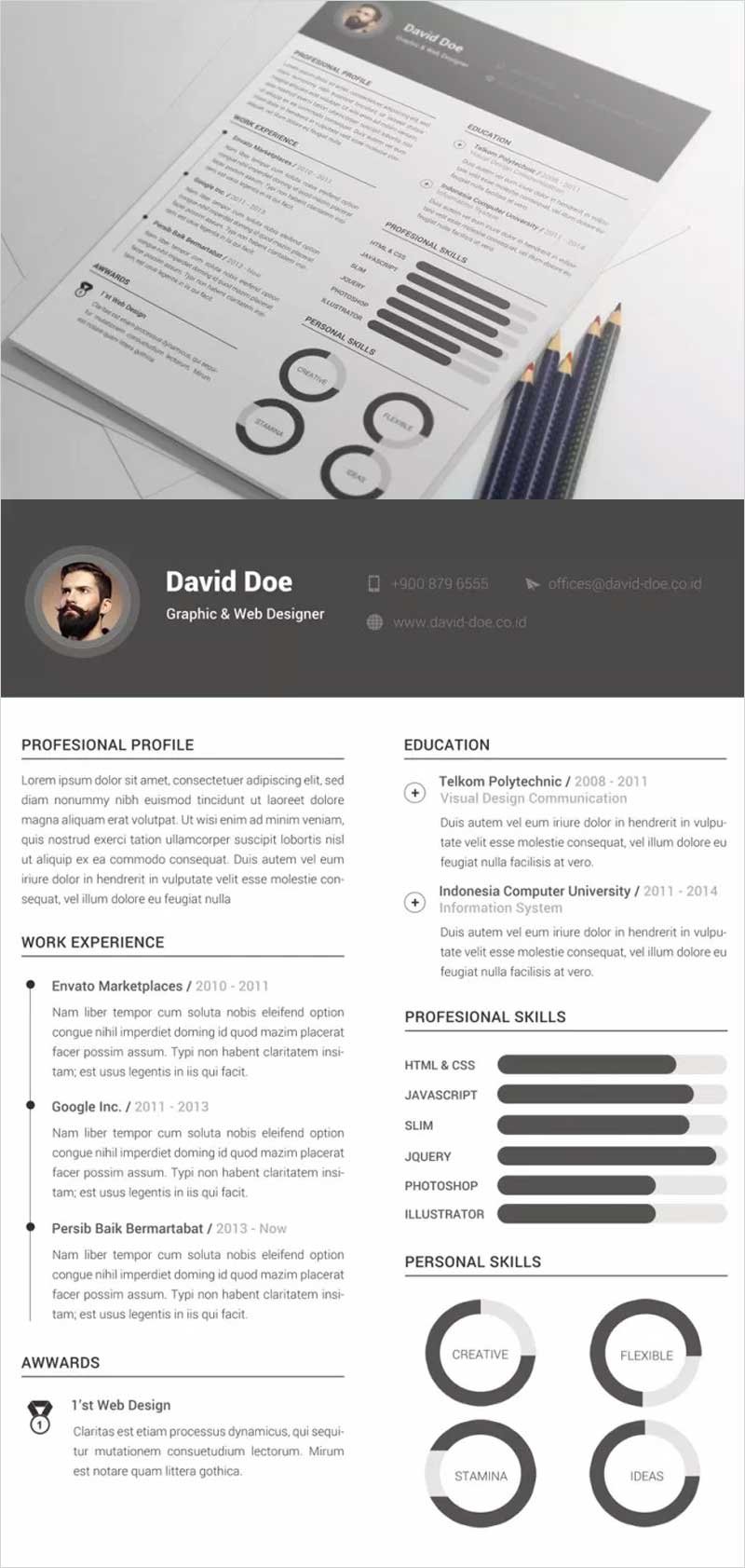 Free-Clean-Resume-Template1