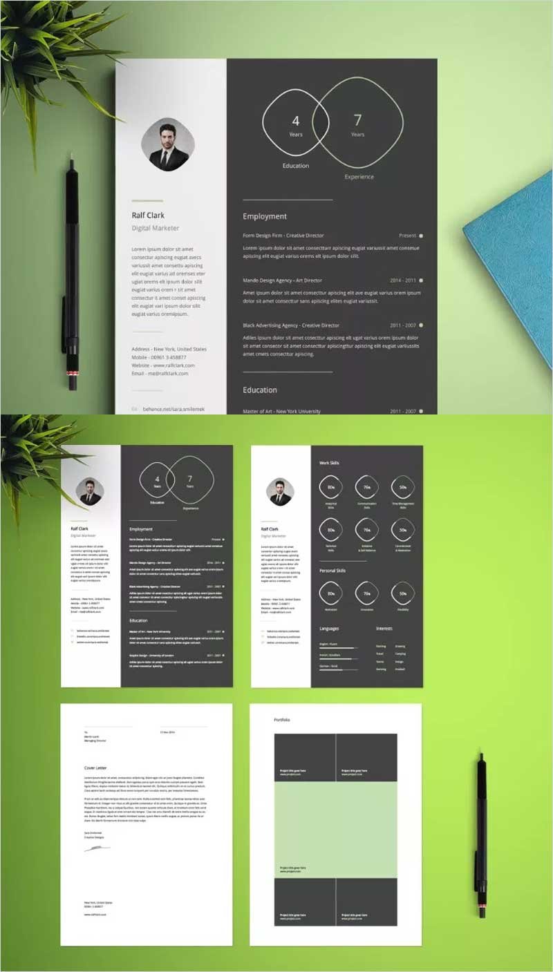 Free-Infographic-Resume-Template
