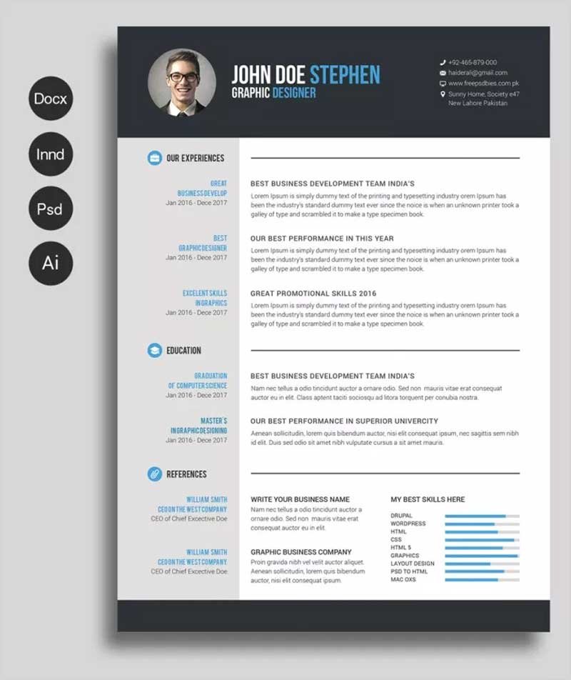 Free-Ms.Word-Resume-and-CV-Template