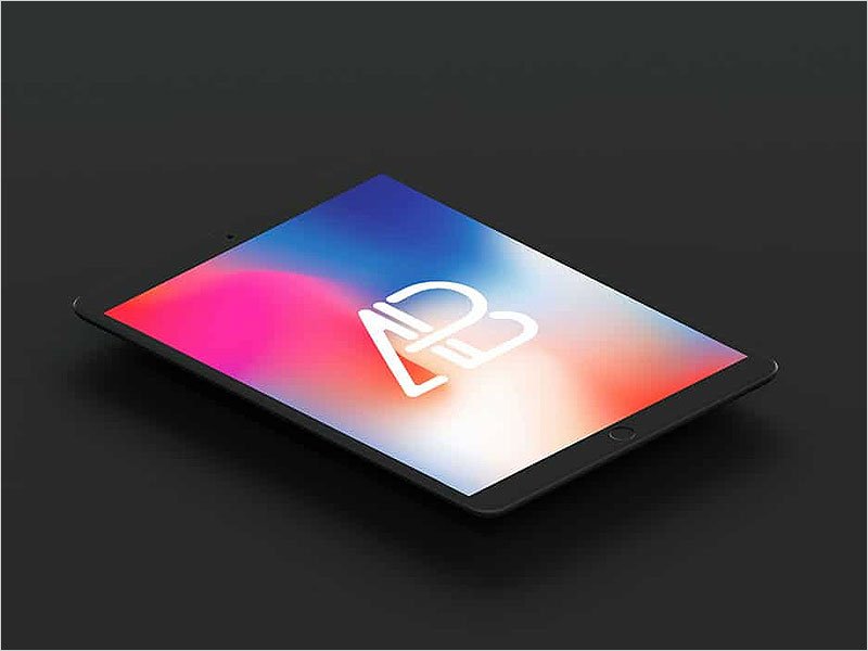 Isometric-Matte-Black-iPad-Pro