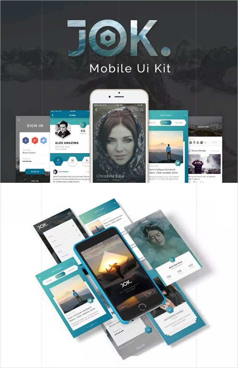 JOK-Mobile-UI-Kit-Free-Demo