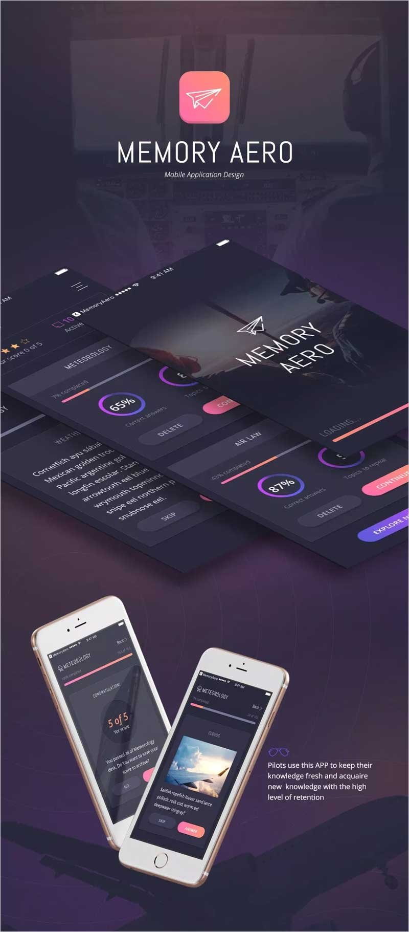 Memory-Aero-iOS-App-UI-Kit