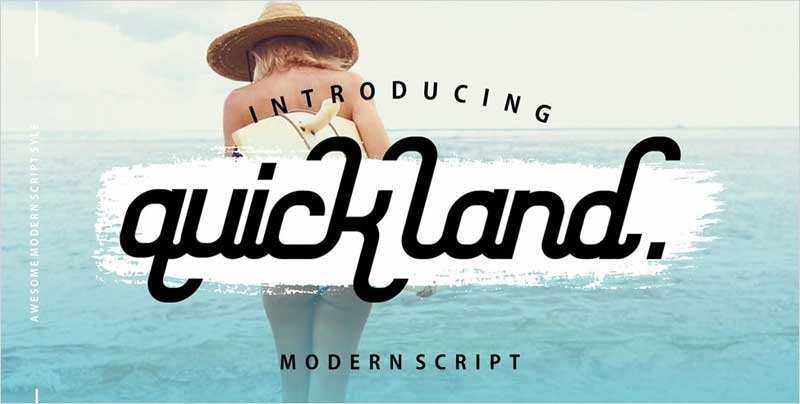 Quick-Land-Script-Font