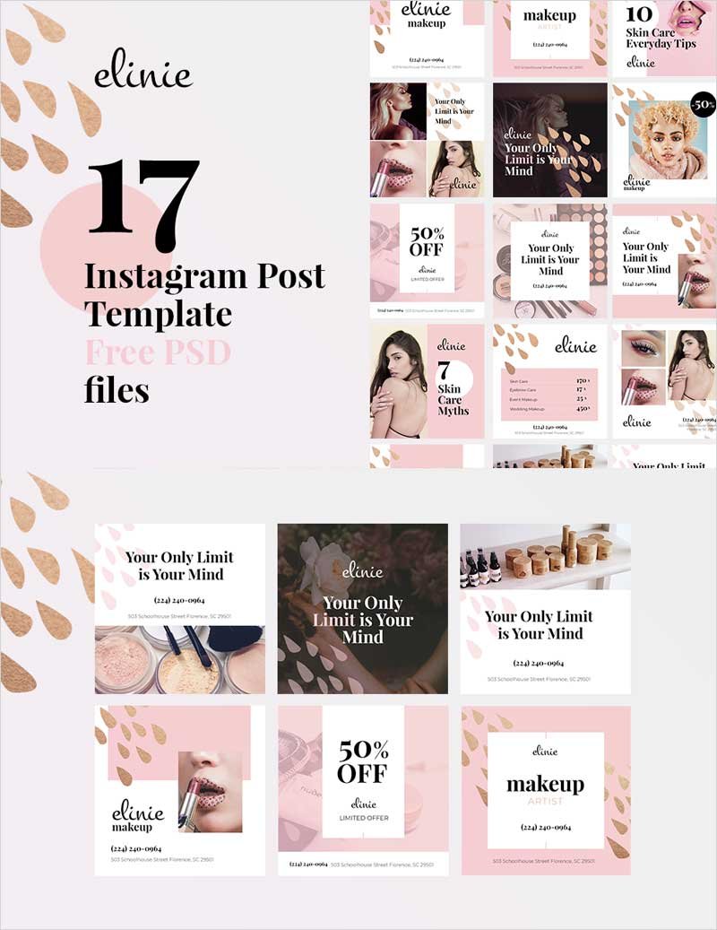 Beauty-Instagram-Post-Template-PSD