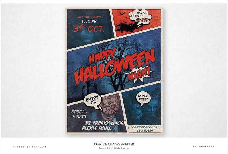 Comic-Halloween-Flyer