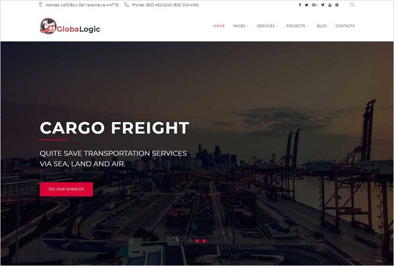 GlobaLogic-Logistic-WordPress-Theme