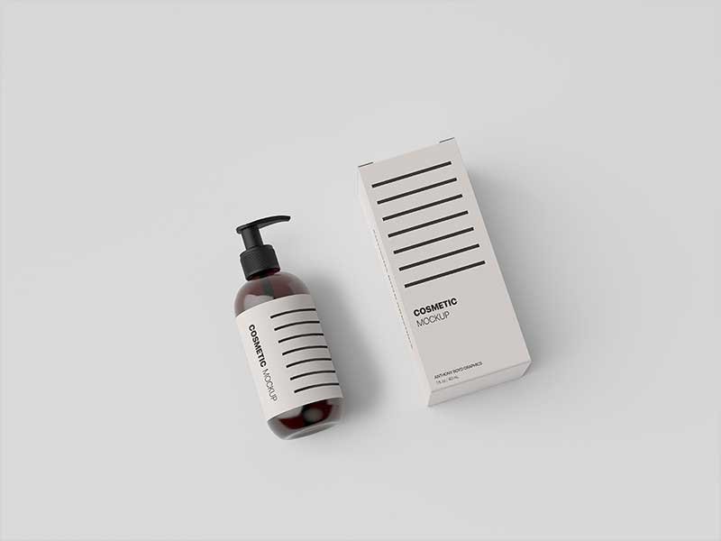 Cosmetic-Bottle-Packaging-Showcase-Mockup
