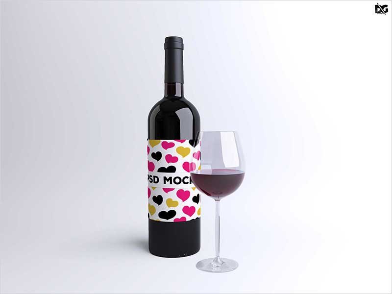 Free-Psd-Wine-Glass-Bottle-Label-Mockup