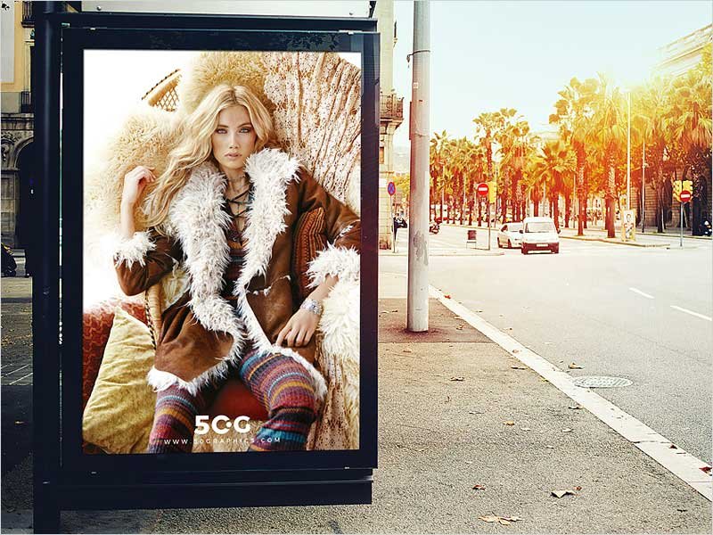 Free-Outdoor-Bus-Stop-Billboard-Mockup-For-Advertisement