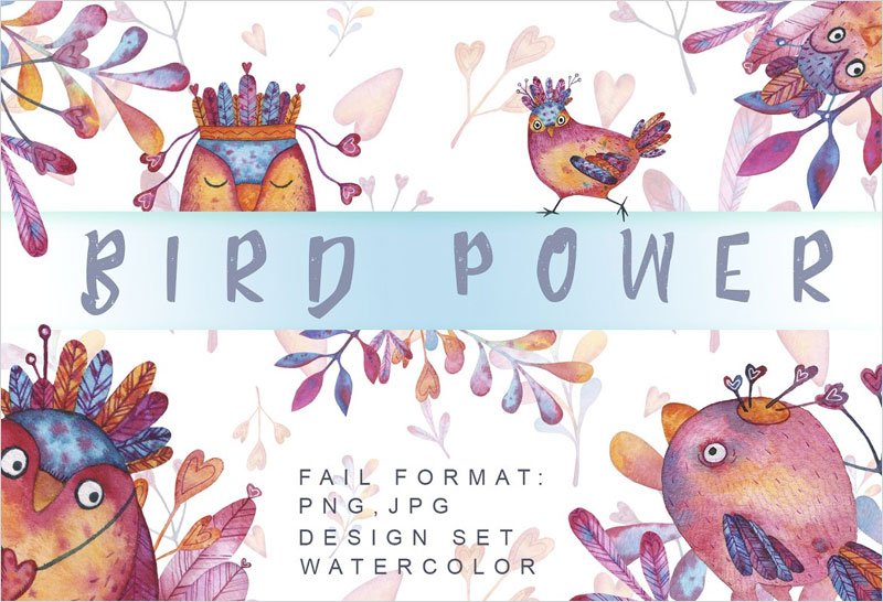 Bird-Power-Watercolor-set