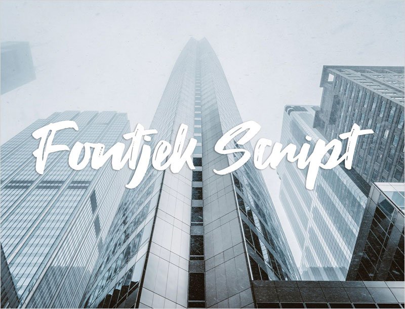 Fontjek---free-attractive-textured-script-font