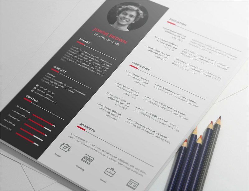 Free-Vector-Resume-Template