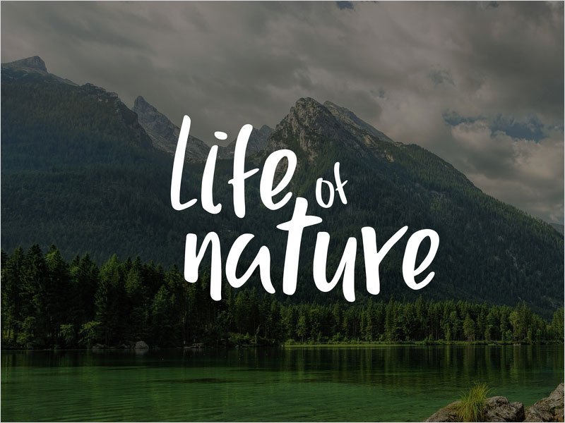 Typography---Life-Of-Nature